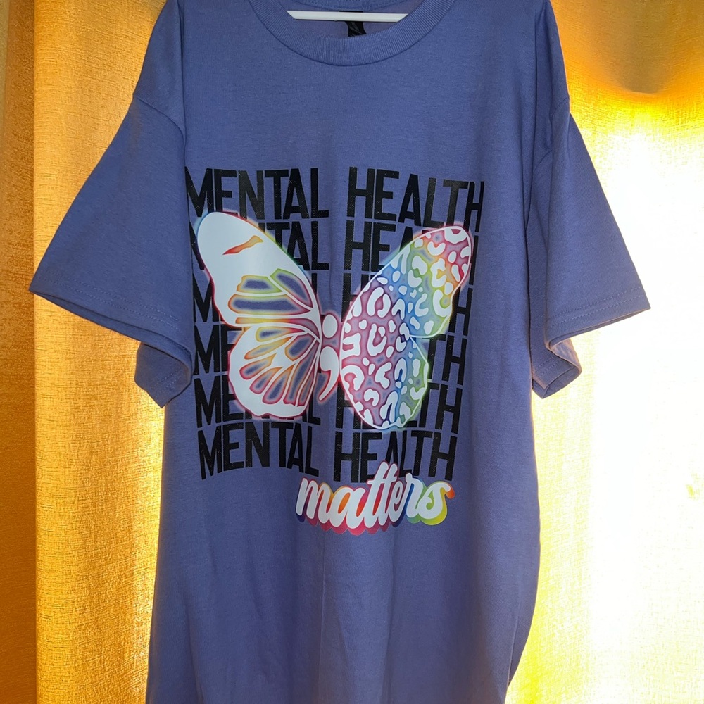 Kids Blue Mental Health Matters T-Shirt